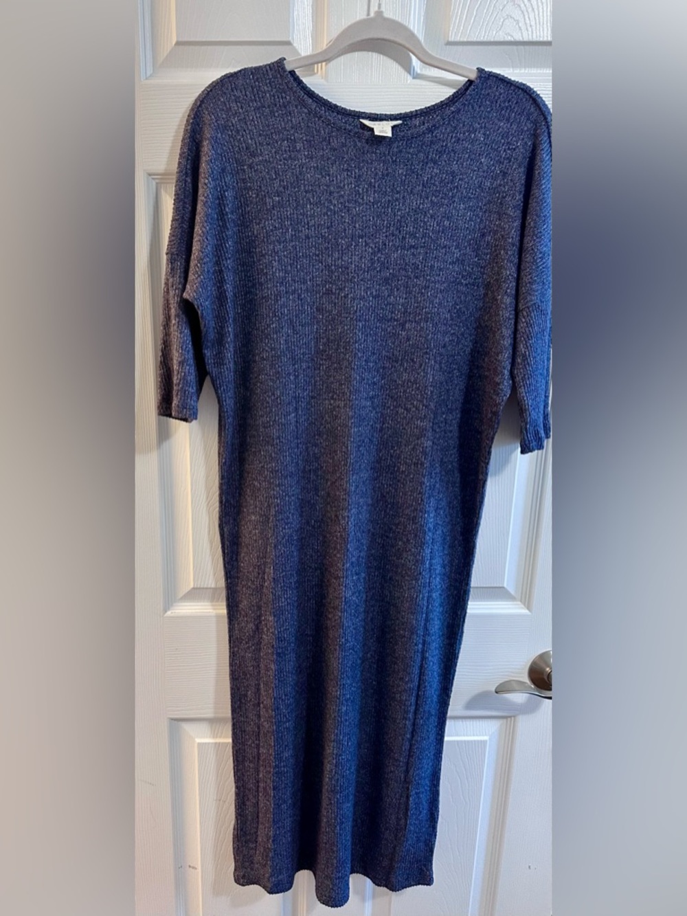Caslon Navy Knit Midi Dress